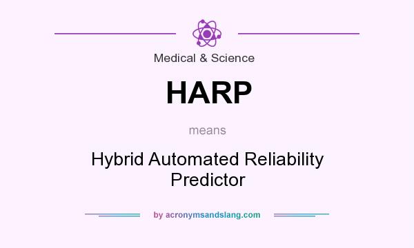 What does HARP mean? It stands for Hybrid Automated Reliability Predictor