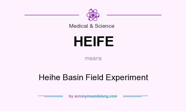 What does HEIFE mean? It stands for Heihe Basin Field Experiment