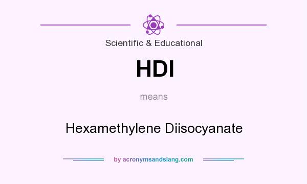What does HDI mean? It stands for Hexamethylene Diisocyanate