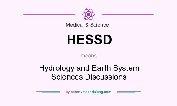 What does HESSD mean? It stands for Hydrology and Earth System Sciences Discussions