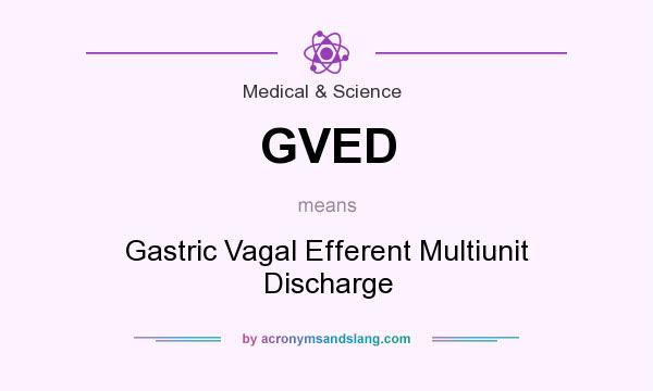 What does GVED mean? It stands for Gastric Vagal Efferent Multiunit Discharge