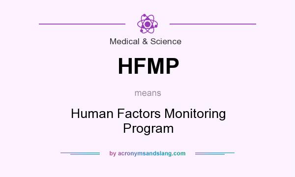 What does HFMP mean? It stands for Human Factors Monitoring Program
