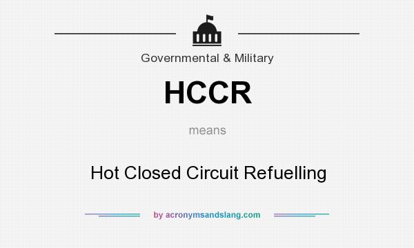 What does HCCR mean? It stands for Hot Closed Circuit Refuelling