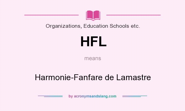 What does HFL mean? It stands for Harmonie-Fanfare de Lamastre