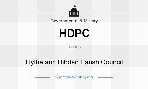 What does HDPC mean? It stands for Hythe and Dibden Parish Council