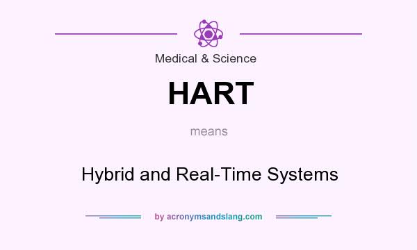 What does HART mean? It stands for Hybrid and Real-Time Systems