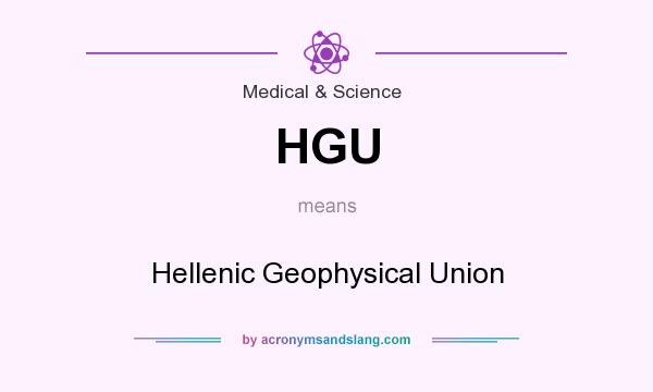 What does HGU mean? It stands for Hellenic Geophysical Union