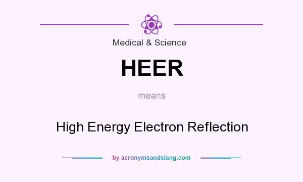 What does HEER mean? It stands for High Energy Electron Reflection