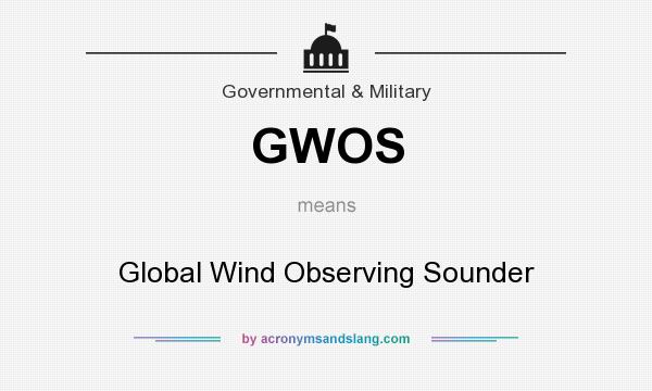 What does GWOS mean? It stands for Global Wind Observing Sounder