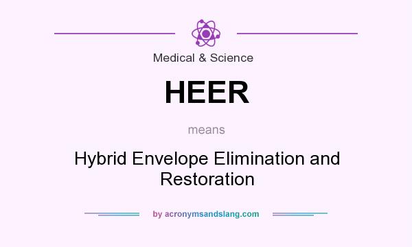 What does HEER mean? It stands for Hybrid Envelope Elimination and Restoration