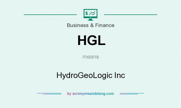 What does HGL mean? It stands for HydroGeoLogic Inc
