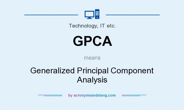 What does GPCA mean? It stands for Generalized Principal Component Analysis