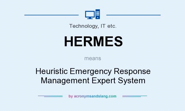What does HERMES mean? It stands for Heuristic Emergency Response Management Expert System