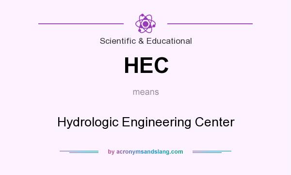 What does HEC mean? It stands for Hydrologic Engineering Center