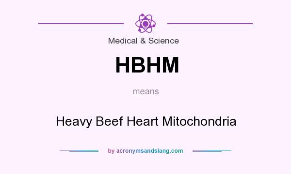 What does HBHM mean? It stands for Heavy Beef Heart Mitochondria