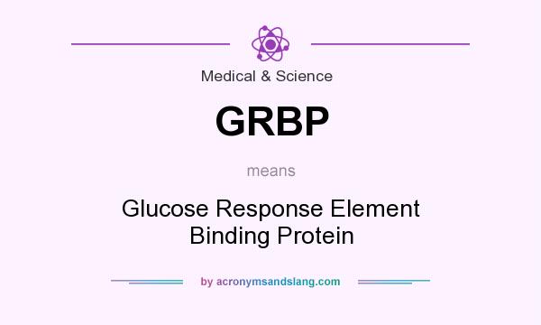 What does GRBP mean? It stands for Glucose Response Element Binding Protein