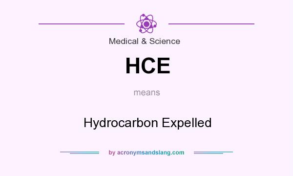 What does HCE mean? It stands for Hydrocarbon Expelled