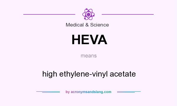What does HEVA mean? It stands for high ethylene-vinyl acetate