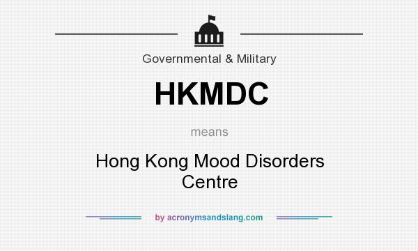 What does HKMDC mean? It stands for Hong Kong Mood Disorders Centre