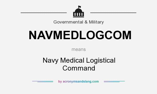 What does NAVMEDLOGCOM mean? It stands for Navy Medical Logistical Command