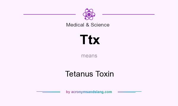What does Ttx mean? It stands for Tetanus Toxin