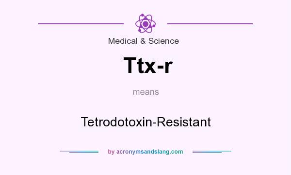 What does Ttx-r mean? It stands for Tetrodotoxin-Resistant