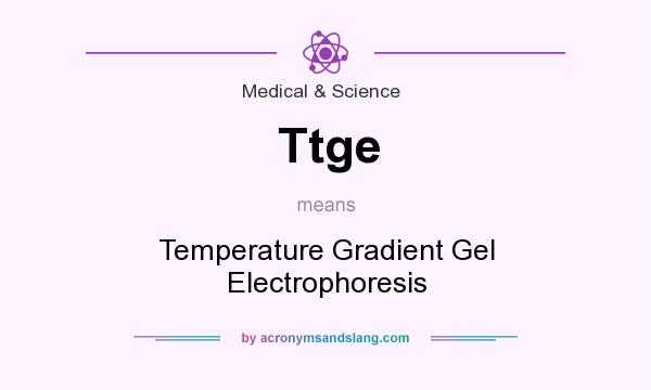 What does Ttge mean? It stands for Temperature Gradient Gel Electrophoresis