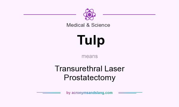 What does Tulp mean? It stands for Transurethral Laser Prostatectomy