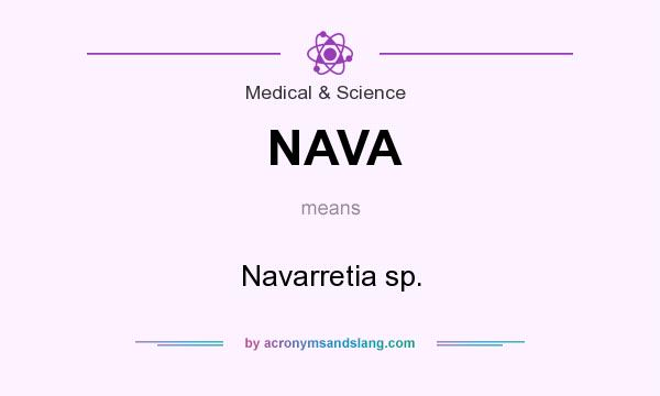 What does NAVA mean? It stands for Navarretia sp.