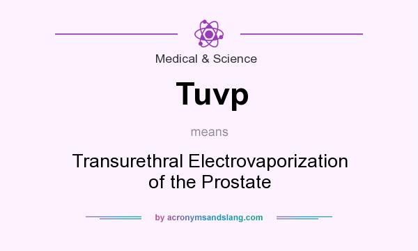 What does Tuvp mean? It stands for Transurethral Electrovaporization of the Prostate