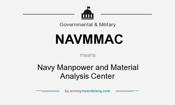 What does NAVMMAC mean? It stands for Navy Manpower and Material Analysis Center