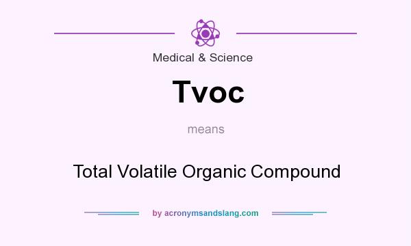 What does Tvoc mean? It stands for Total Volatile Organic Compound