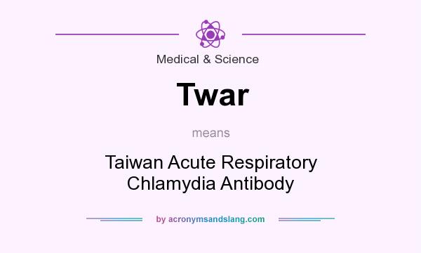 What does Twar mean? It stands for Taiwan Acute Respiratory Chlamydia Antibody