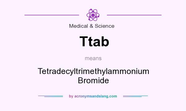 What does Ttab mean? It stands for Tetradecyltrimethylammonium Bromide