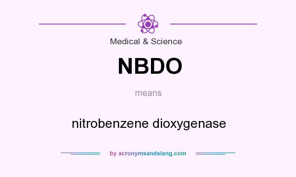 What does NBDO mean? It stands for nitrobenzene dioxygenase