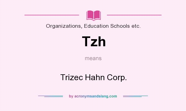 What does Tzh mean? It stands for Trizec Hahn Corp.