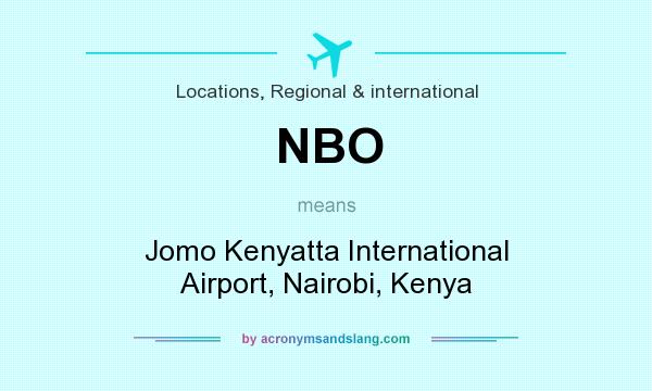 What does NBO mean? It stands for Jomo Kenyatta International Airport, Nairobi, Kenya