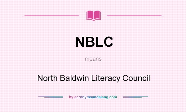 What does NBLC mean? It stands for North Baldwin Literacy Council