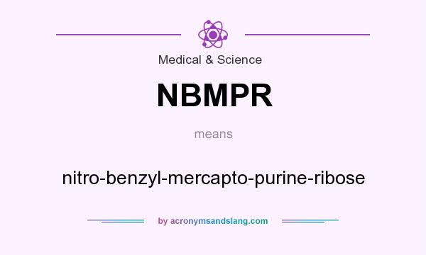 What does NBMPR mean? It stands for nitro-benzyl-mercapto-purine-ribose
