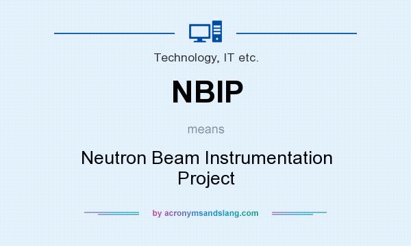 What does NBIP mean? It stands for Neutron Beam Instrumentation Project