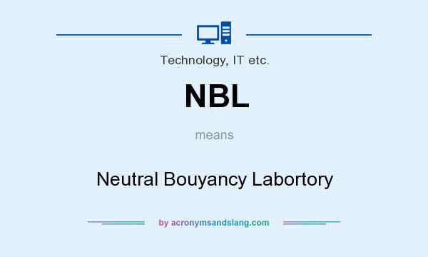 What does NBL mean? It stands for Neutral Bouyancy Labortory