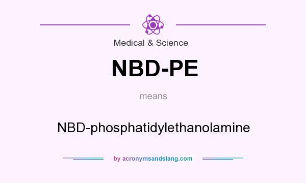 What does NBD-PE mean? It stands for NBD-phosphatidylethanolamine