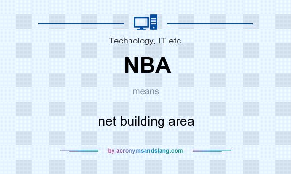 What does NBA mean? It stands for net building area