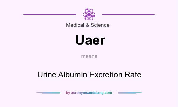 What does Uaer mean? It stands for Urine Albumin Excretion Rate