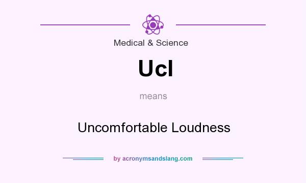 What does Ucl mean? It stands for Uncomfortable Loudness