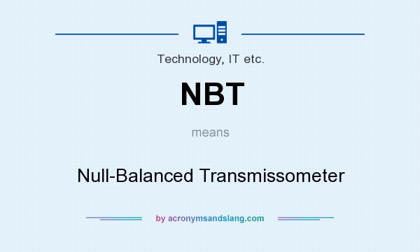 What does NBT mean? It stands for Null-Balanced Transmissometer