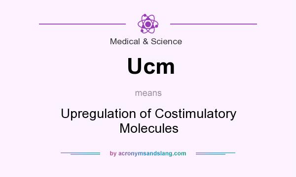 What does Ucm mean? It stands for Upregulation of Costimulatory Molecules