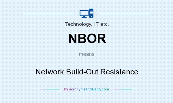 What does NBOR mean? It stands for Network Build-Out Resistance