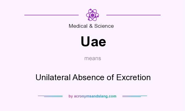 What does Uae mean? It stands for Unilateral Absence of Excretion