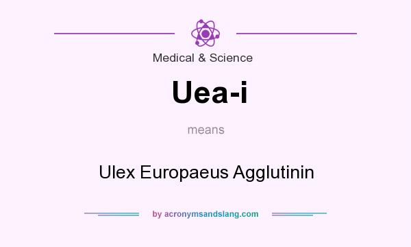 What does Uea-i mean? It stands for Ulex Europaeus Agglutinin